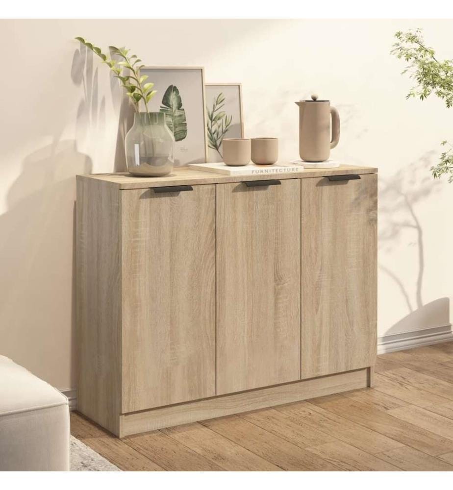 Sideboard Sonoma-Eiche 90,5x30x70 cm Holzwerkstoff