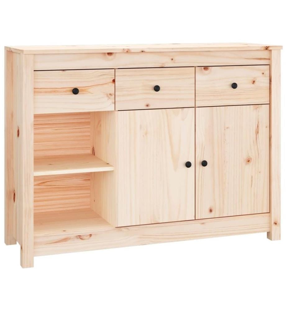 Buffet 100x35x74 cm Bois massif de pin