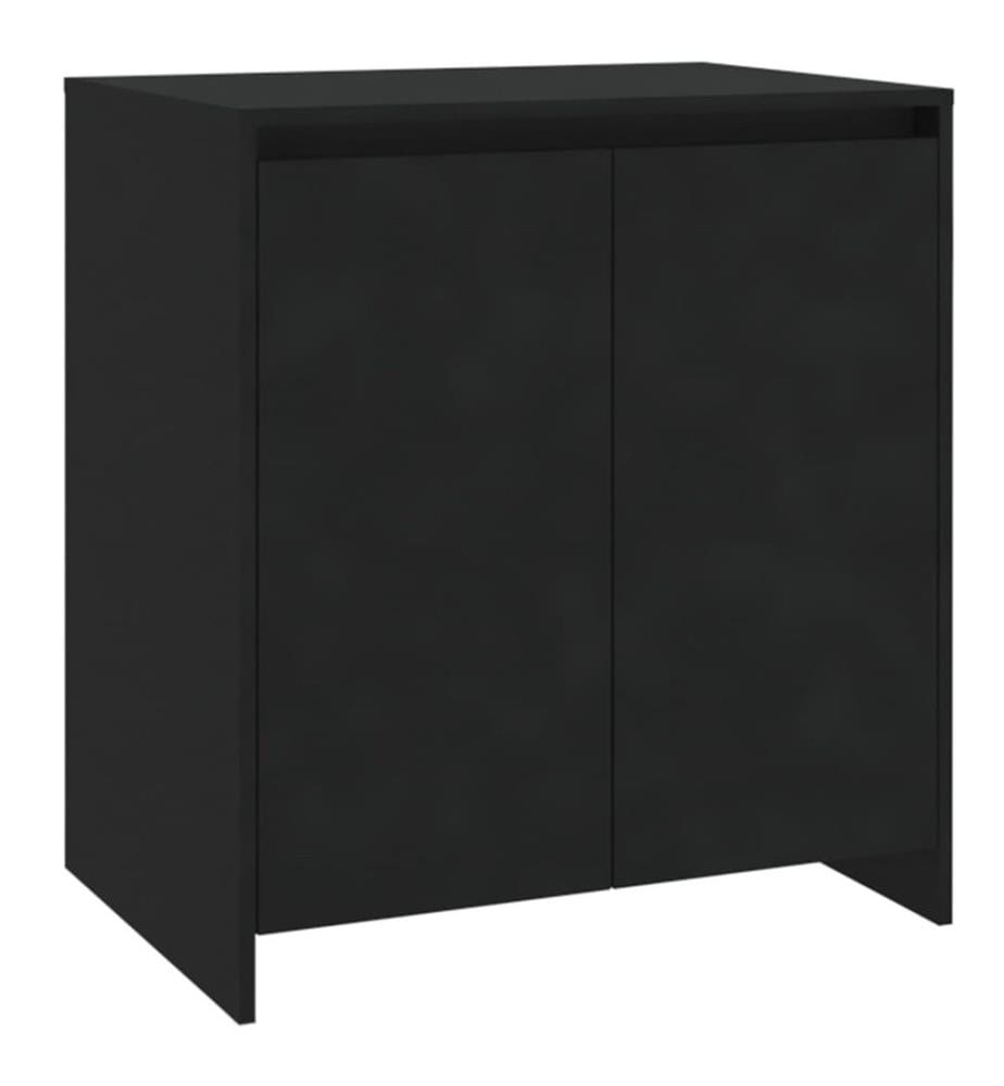 3-tlg. Sideboard Schwarz Holzwerkstoff