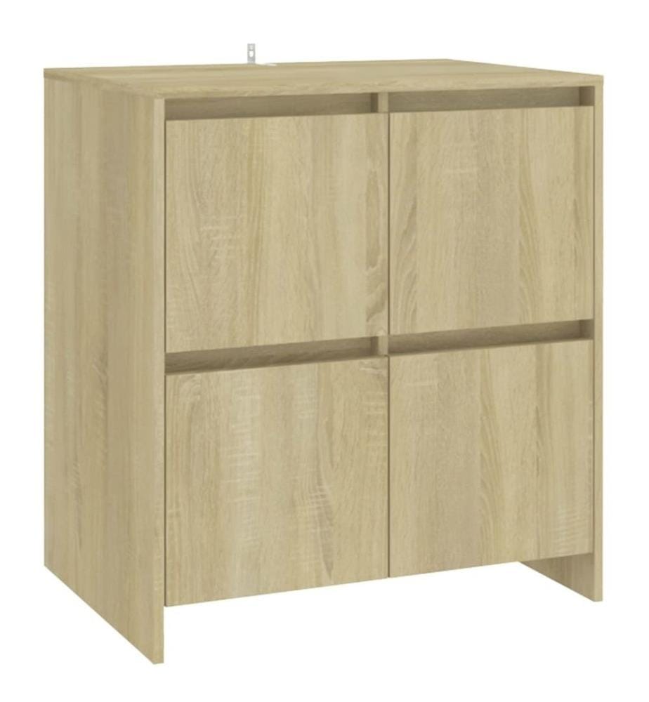 2-tlg. Sideboard Sonoma-Eiche Holzwerkstoff