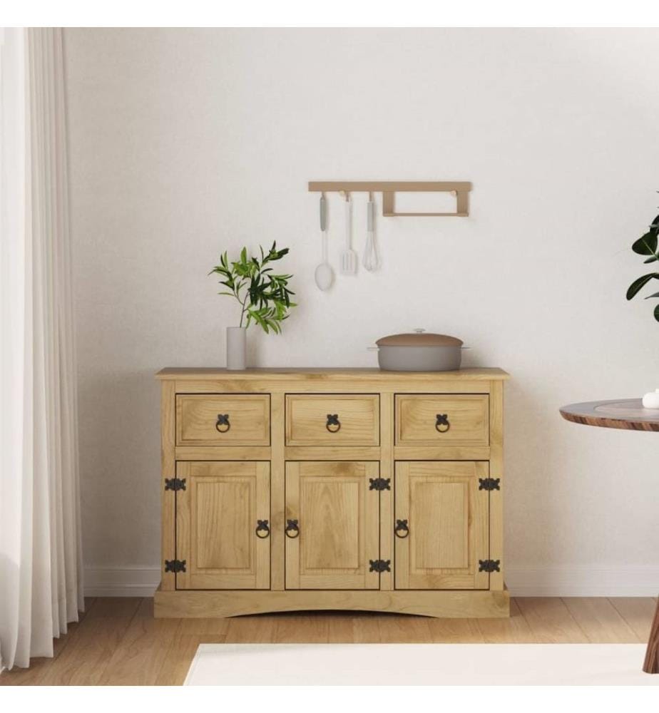 Sideboard Corona 115x43x79,5 cm Massivholz Mexikanische Kiefer