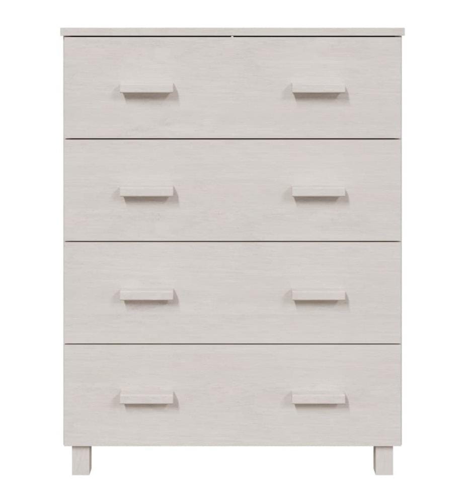 Sideboard HAMAR Weiss 79x40x103,5 cm Massivholz Kiefer