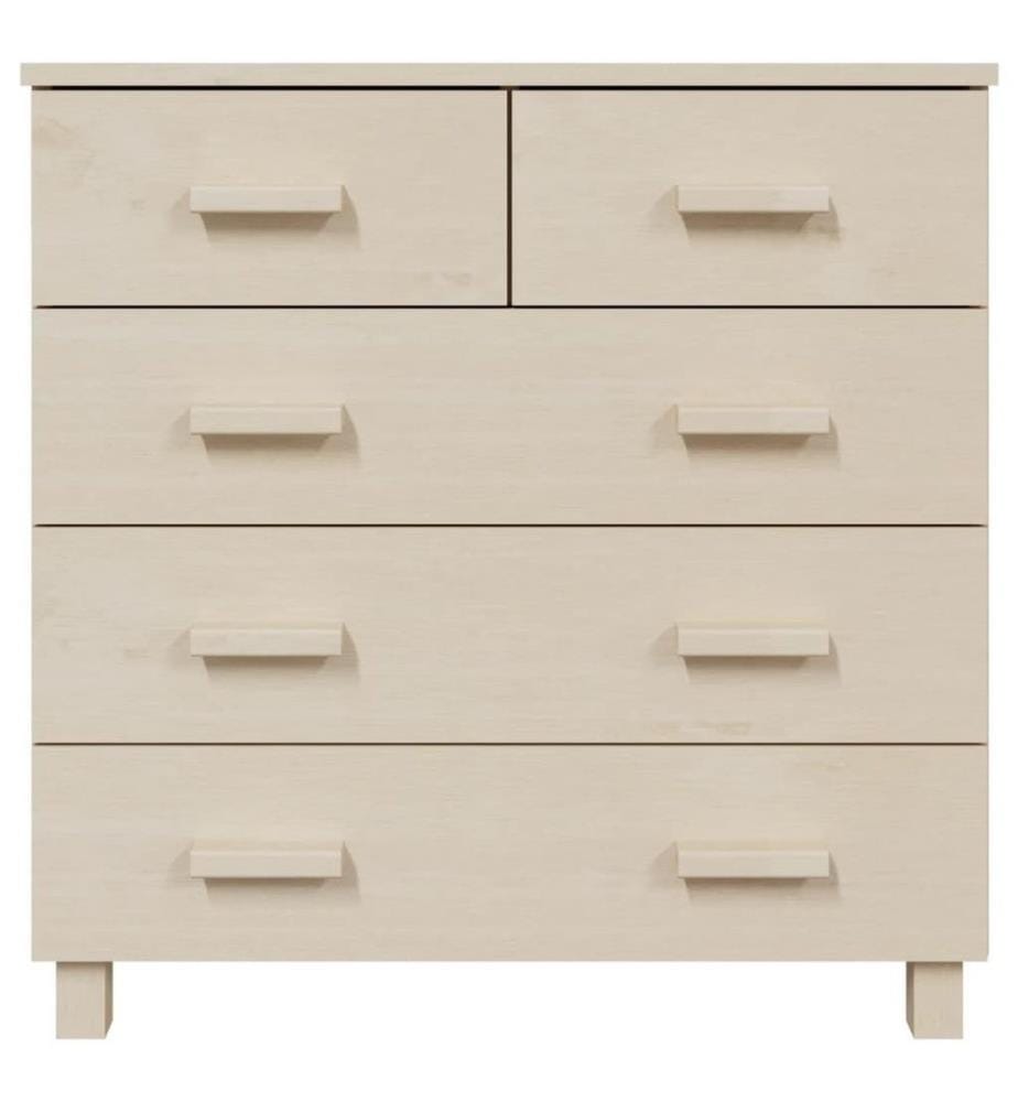 Sideboard HAMAR Honigbraun 79x40x80 cm Massivholz Kiefer