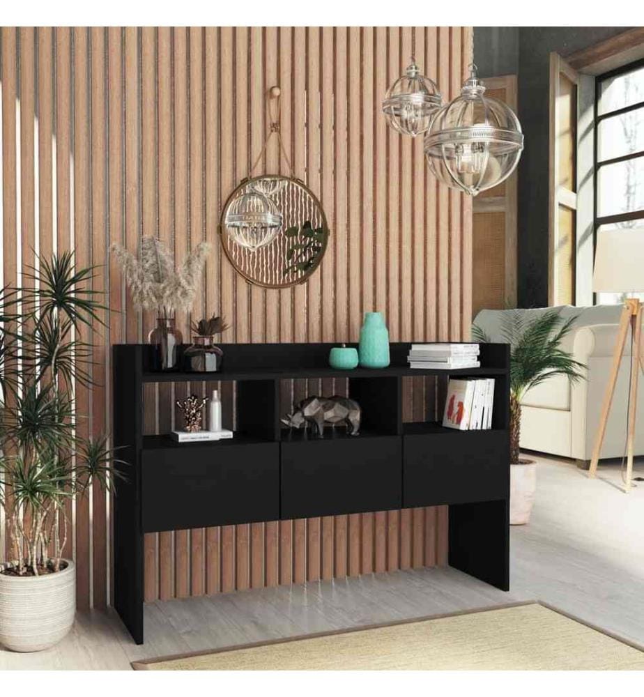 Sideboard Schwarz 105x30x70 cm Holzwerkstoff