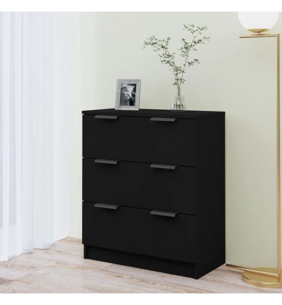 Sideboard Schwarz 60x30x70 cm Holzwerkstoff