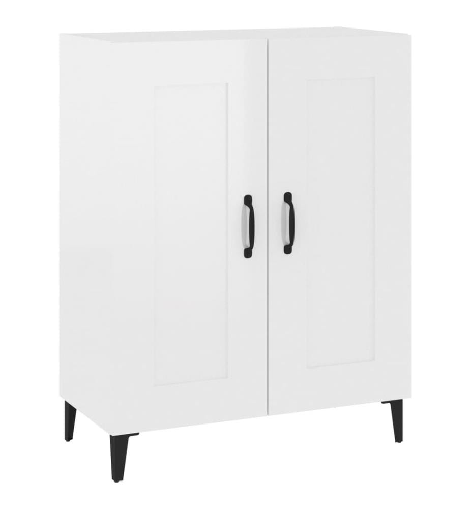 Sideboard Hochglanz-Weiss 69,5x34x90 cm Holzwerkstoff