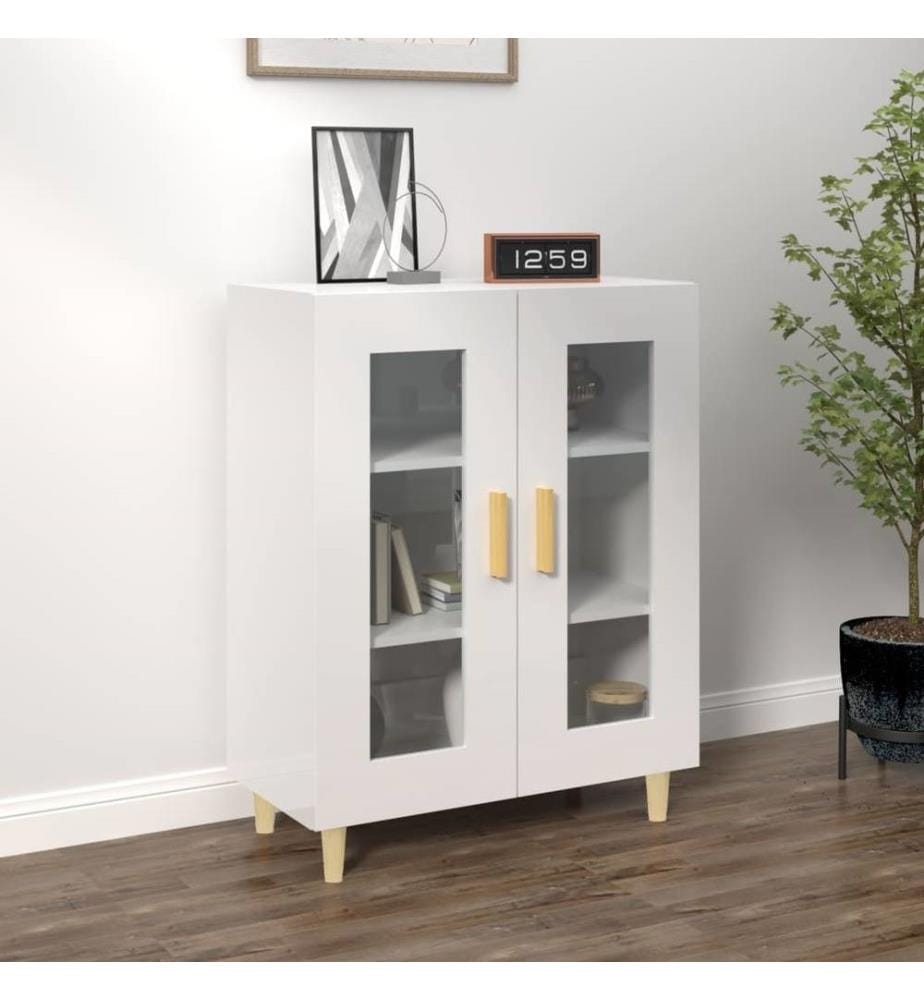 Sideboard Hochglanz-Weiss 69,5x34x90 cm Holzwerkstoff