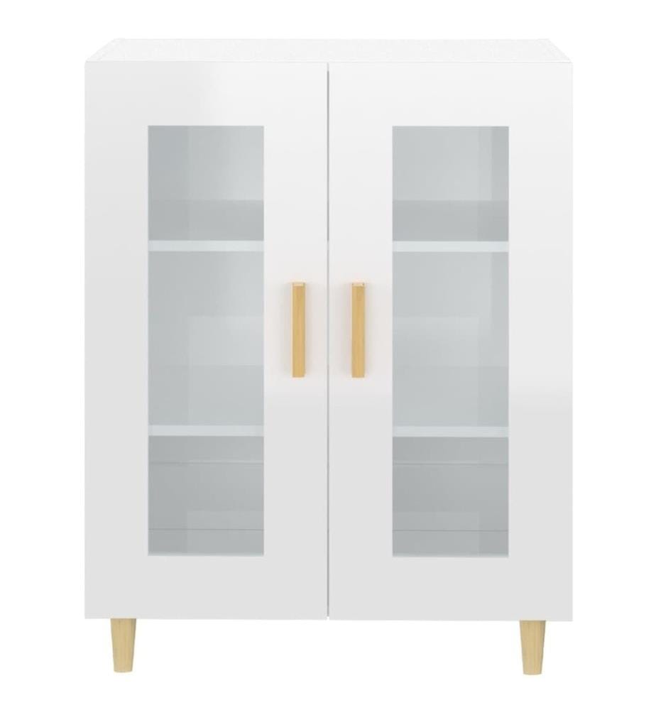 Sideboard Hochglanz-Weiss 69,5x34x90 cm Holzwerkstoff