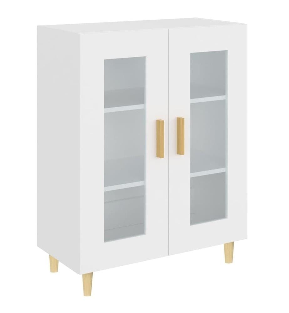 Buffet blanc 69,5x34x90 cm bois d'ingénierie