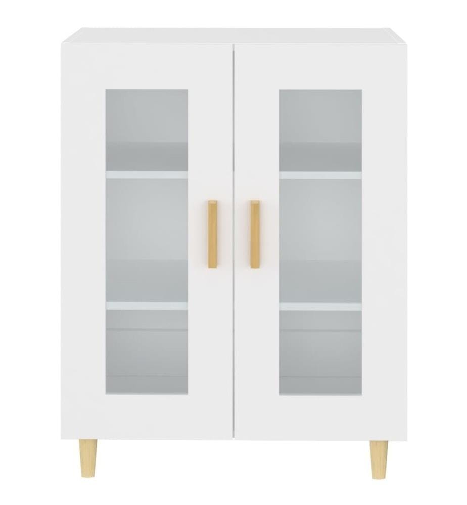 Buffet blanc 69,5x34x90 cm bois d'ingénierie