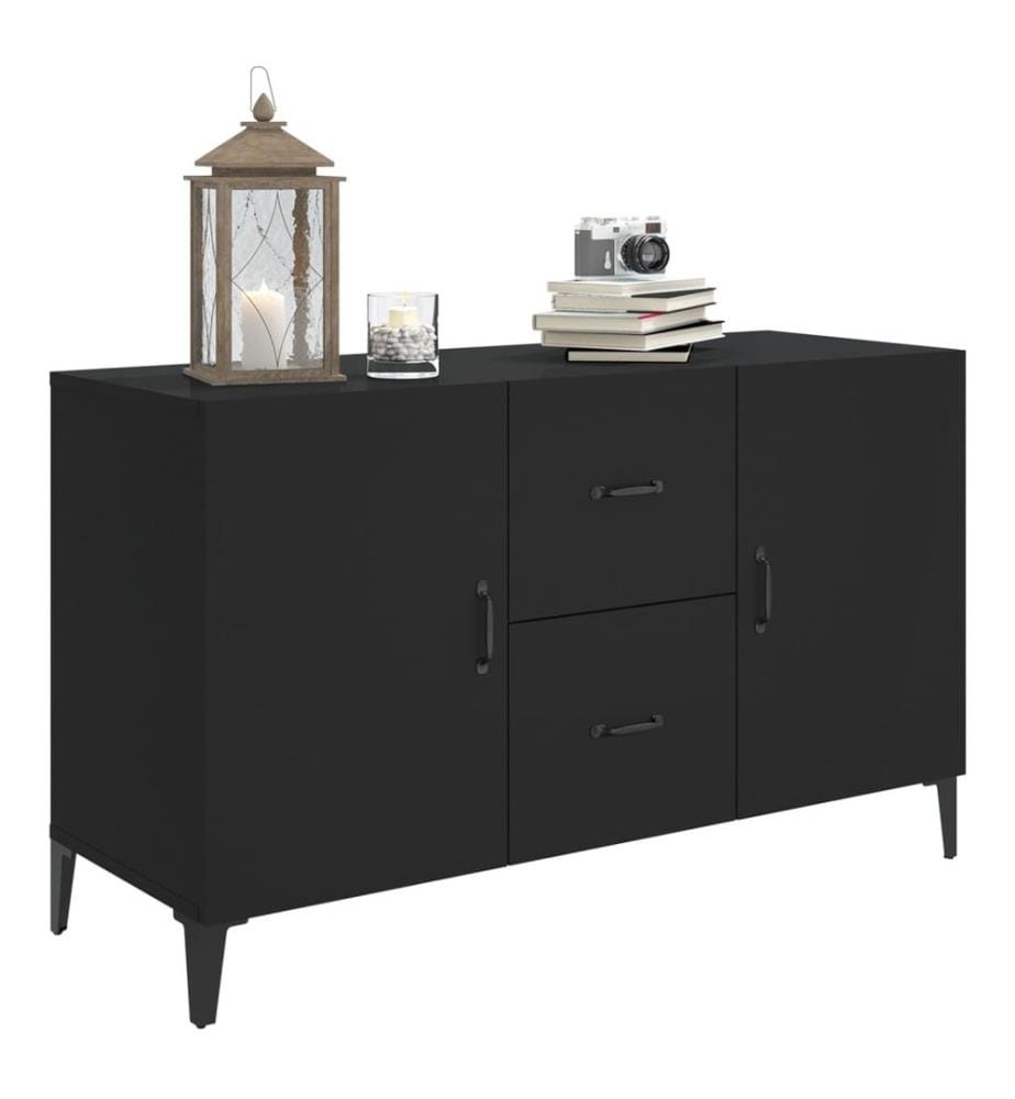 Sideboard Schwarz 100x36x60 cm Holzwerkstoff