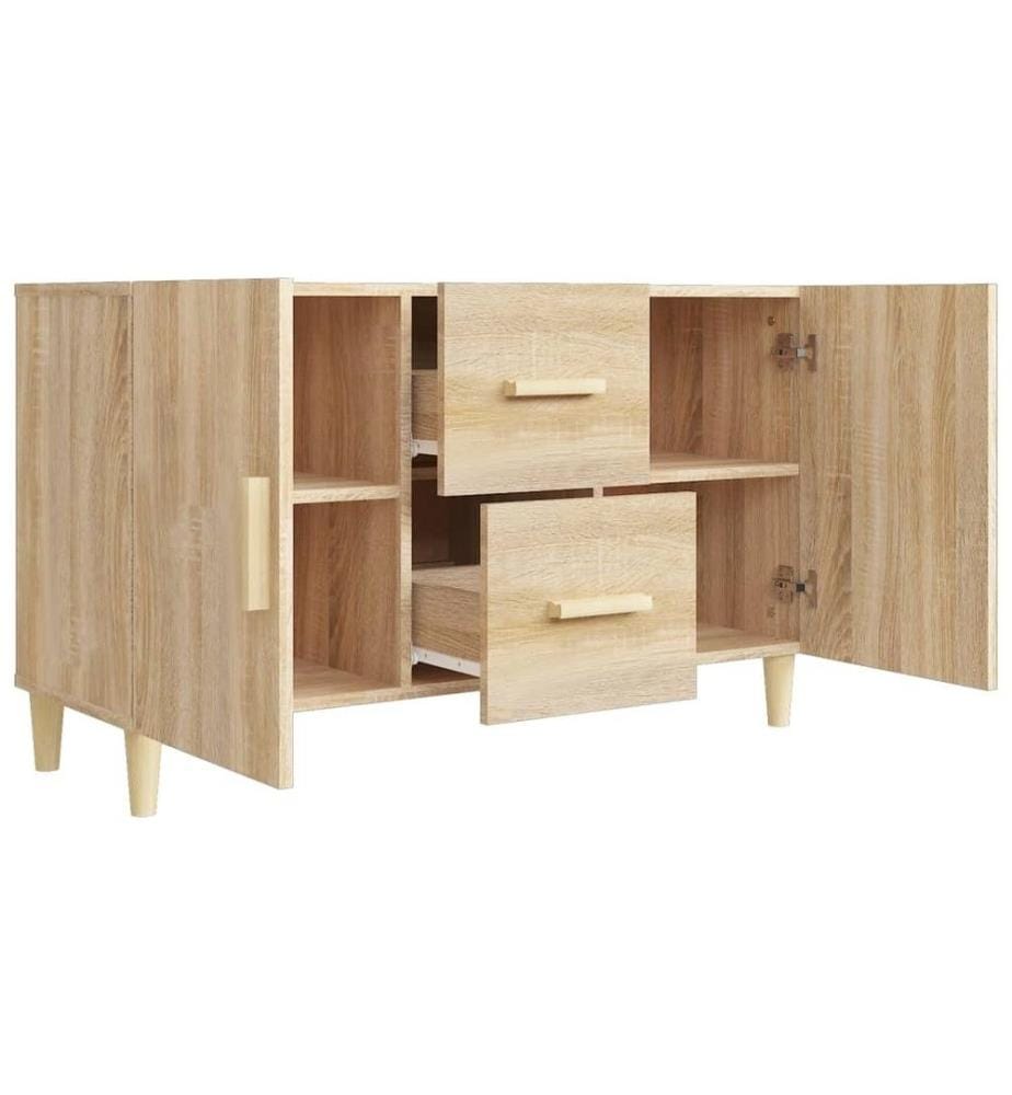 Sideboard Sonoma-Eiche 100x36x60 cm Holzwerkstoff