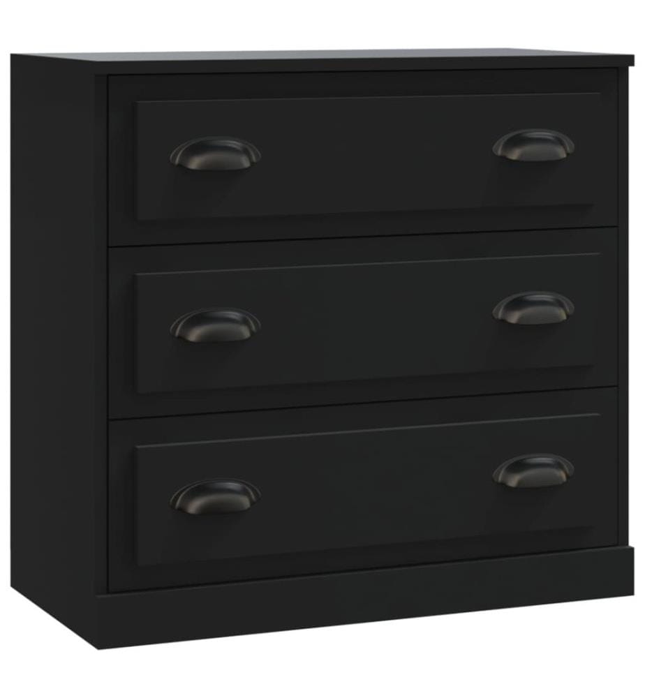 Sideboard Schwarz 70x35,5x67,5 cm Holzwerkstoff