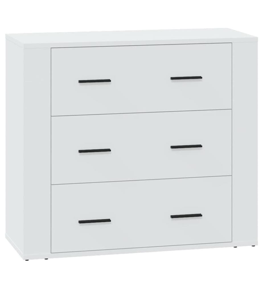 Sideboard Weiss 80x33x70 cm Holzwerkstoff