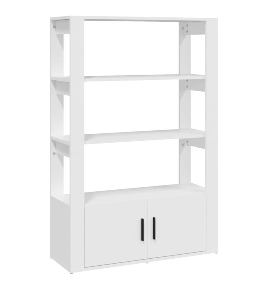 Sideboard Weiss 80x30x119,5 cm Holzwerkstoff