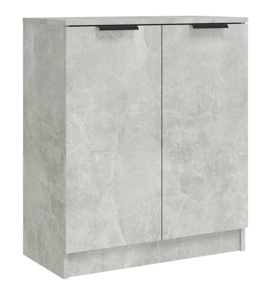 3-tlg. Sideboard-Set Betongrau Holzwerkstoff