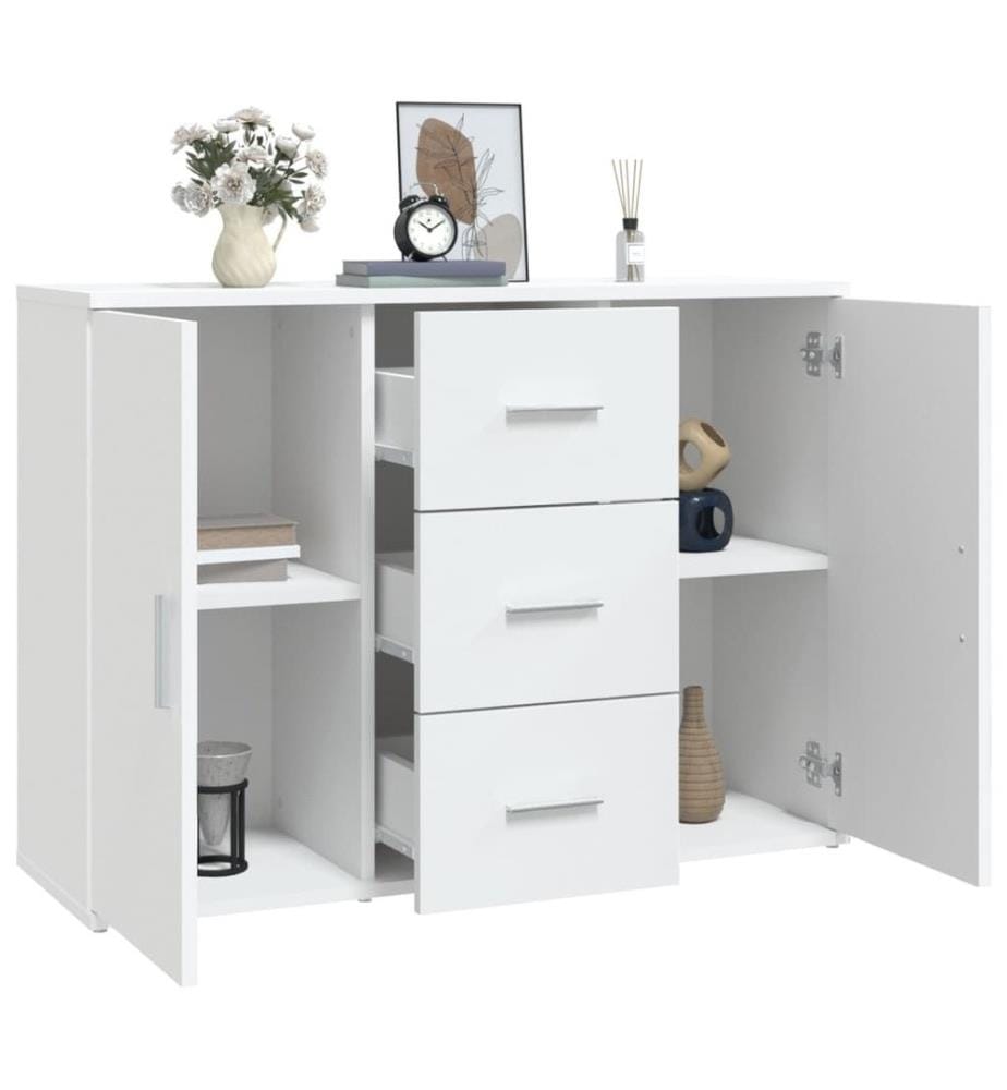 Sideboard Weiss 91x29,5x65 cm Holzwerkstoff