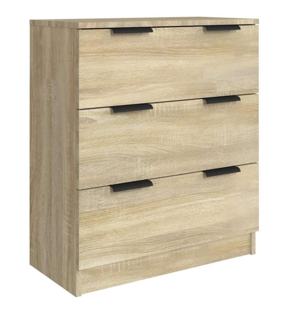 3-tlg. Sideboard Sonoma Eiche-Optik Holzwerkstoff