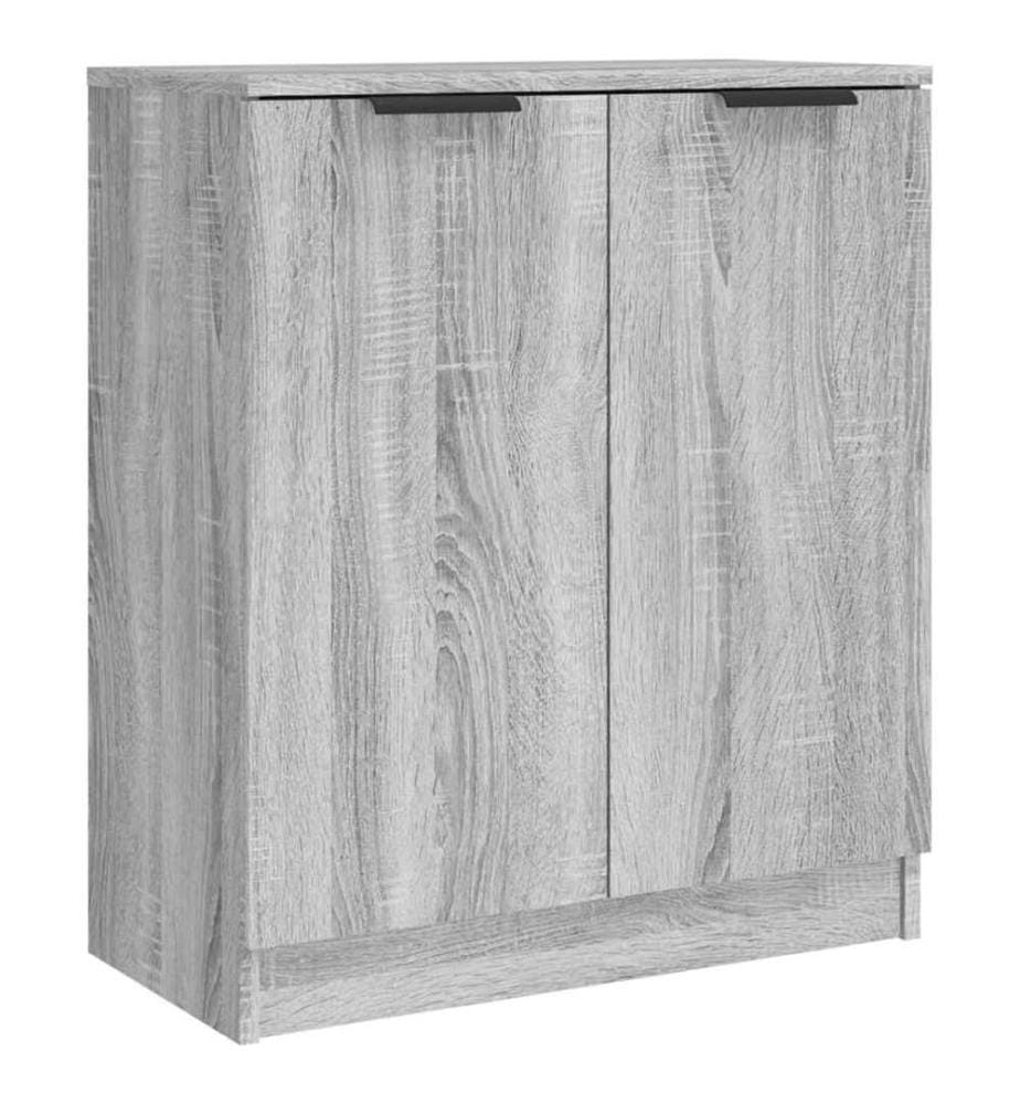 Buffets 3 pcs Sonoma gris Bois d'ingénierie