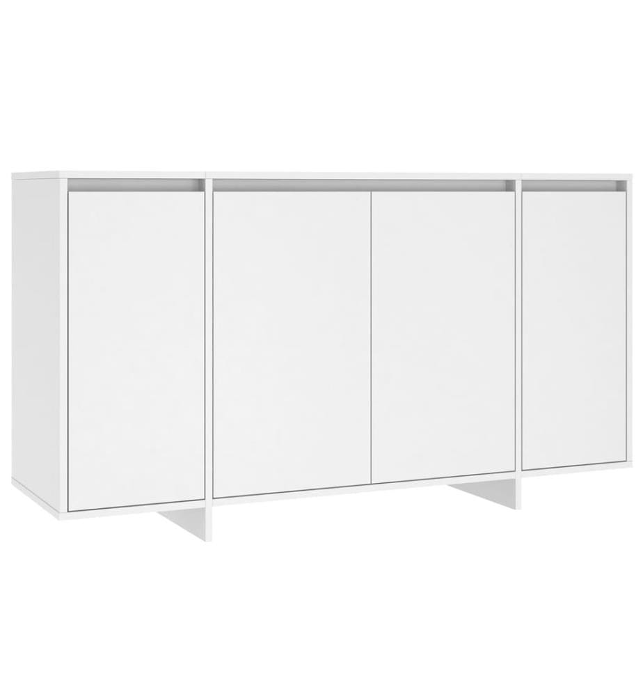 Buffet blanc 135x41x75 cm bois d'ingénierie
