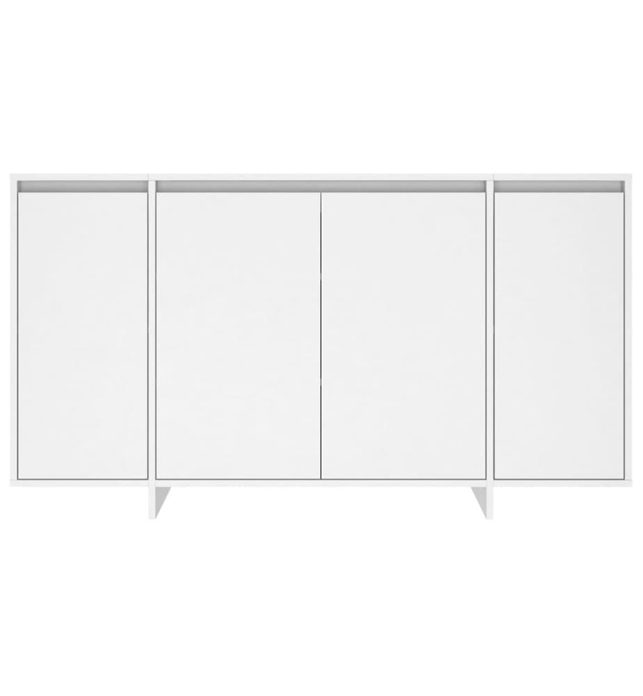 Buffet blanc 135x41x75 cm bois d'ingénierie