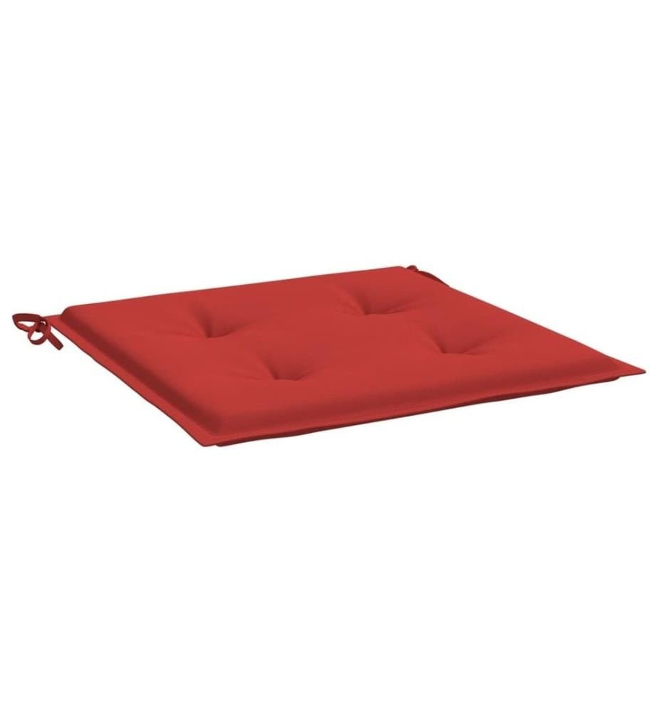 Gartenstuhl-Kissen 6 Stk. Rot 40x40x3 cm Oxford-Gewebe