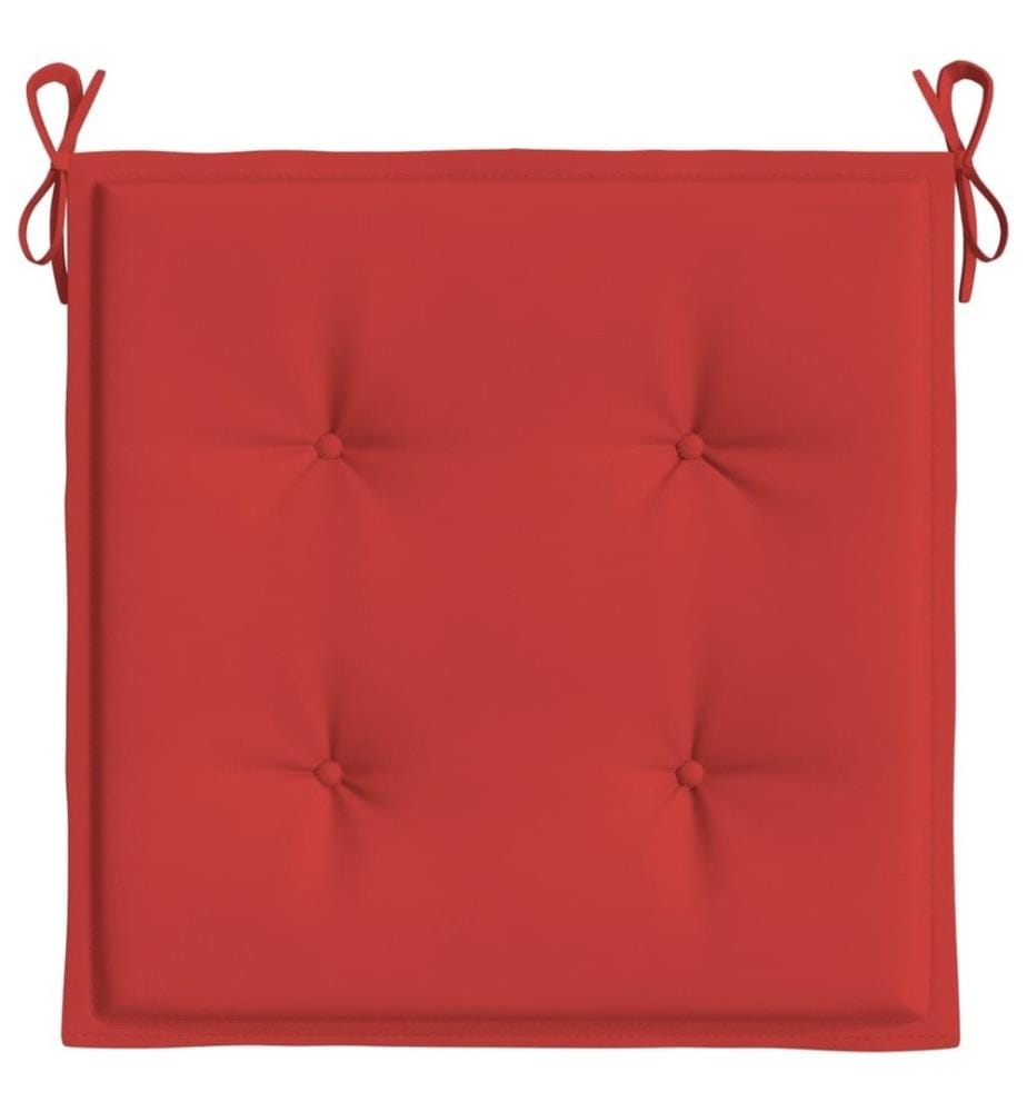 Gartenstuhl-Kissen 6 Stk. Rot 40x40x3 cm Oxford-Gewebe