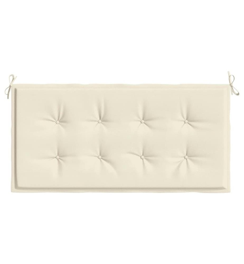 Coussin de banc de jardin crème 100x50x3 cm tissu oxford