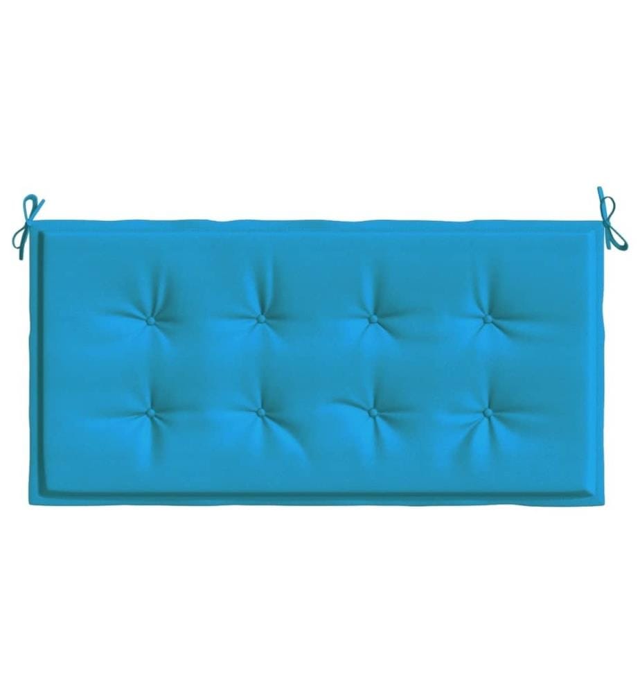 Coussin de banc de jardin bleu 100x50x3 cm tissu oxford