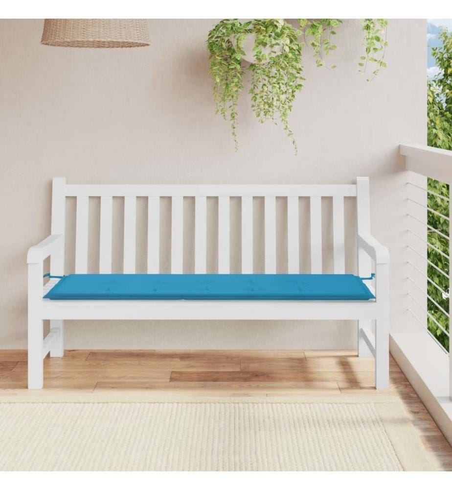 Gartenbank-Auflage Blau 150x50x3 cm Oxford-Gewebe