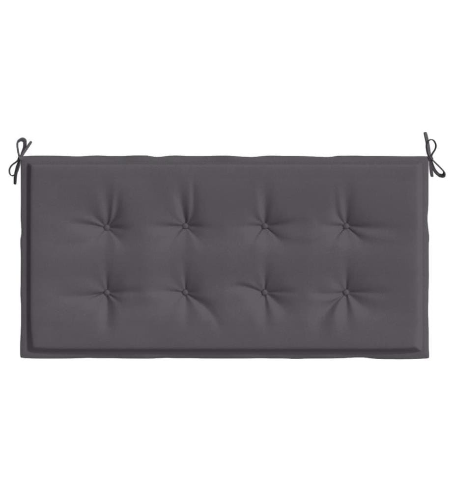 Coussin de banc de jardin anthracite 120x50x3 cm tissu oxford