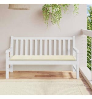 Coussin de banc de jardin crème 150x50x3 cm tissu oxford