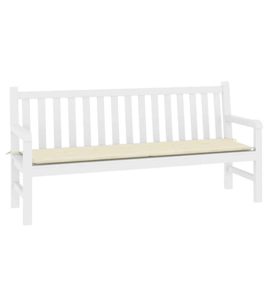 Gartenbank-Auflage Creme 180x50x3 cm Oxford-Gewebe