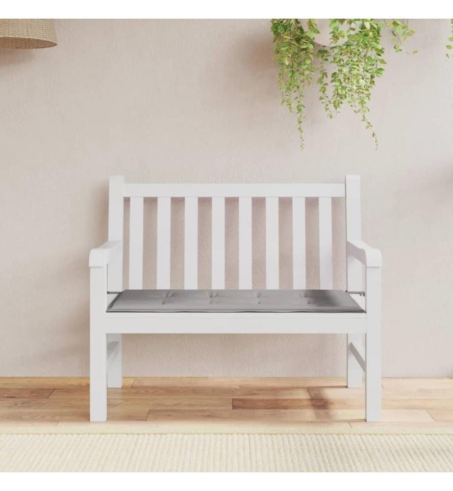 Gartenbank-Auflage Grau 120x50x3 cm Oxford-Gewebe