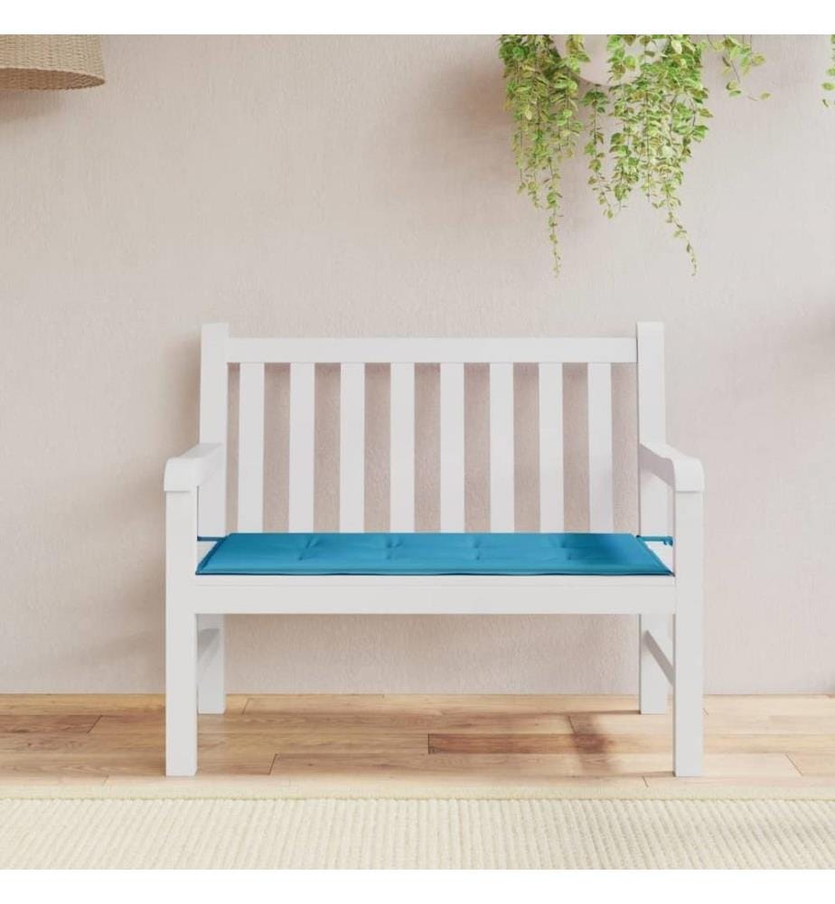 Gartenbank-Auflage Blau 120x50x3 cm Oxford-Gewebe
