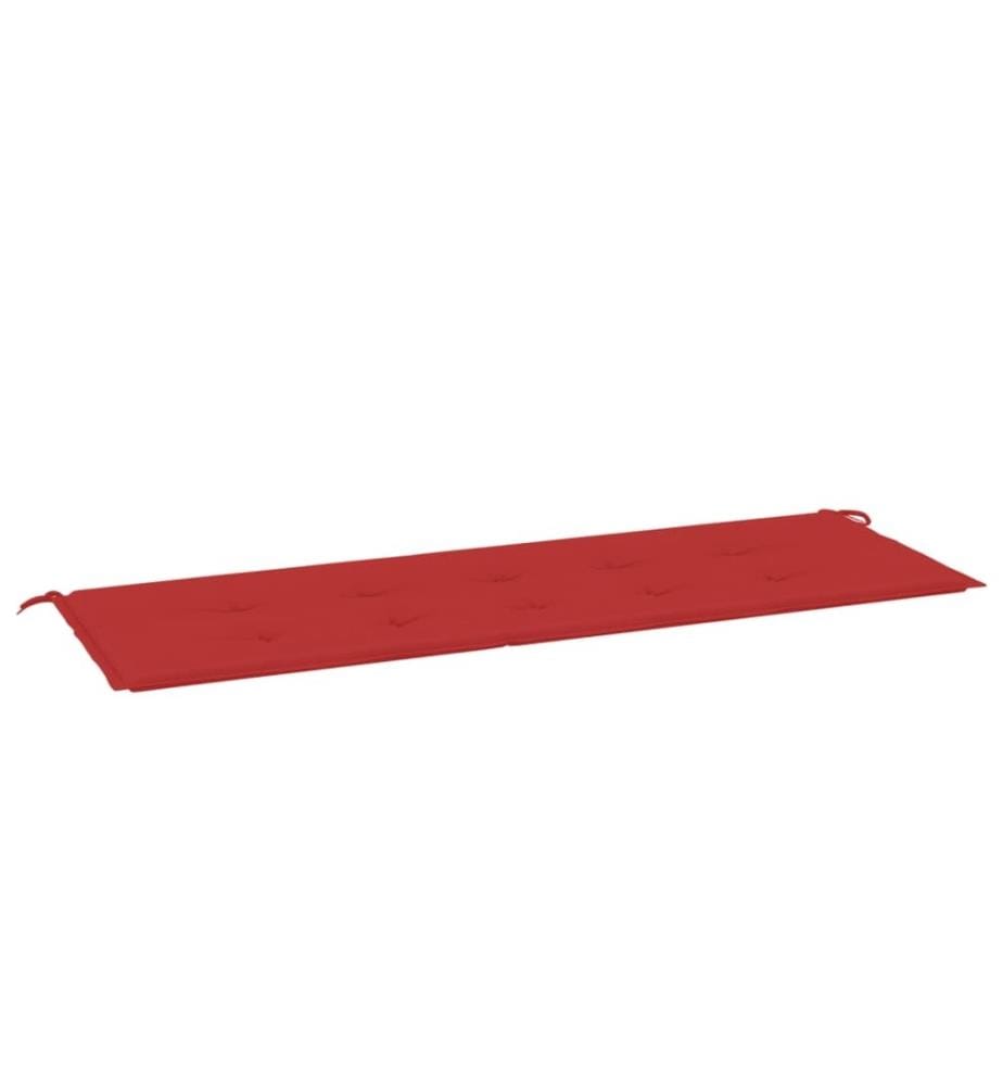 Gartenbank-Auflage Rot 150x50x3 cm Oxford-Gewebe