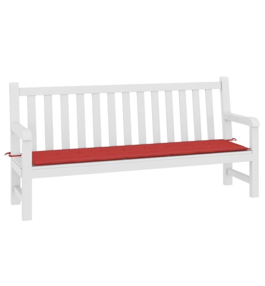 Gartenbank-Auflage Rot 150x50x3 cm Oxford-Gewebe