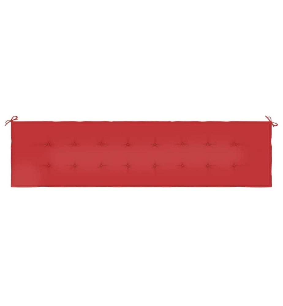 Gartenbank-Auflage Rot 150x50x3 cm Oxford-Gewebe