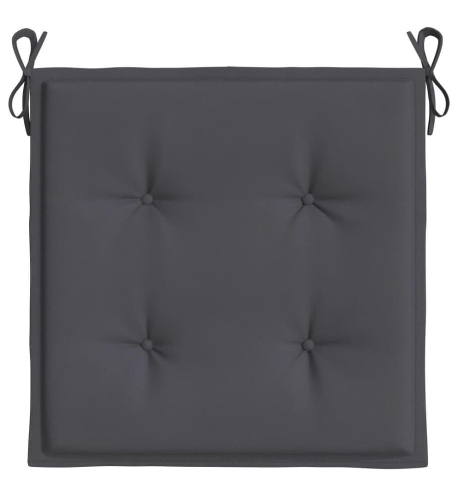 Gartenstuhl-Kissen 2 Stk. Anthrazit 50x50x3 cm Oxford-Gewebe