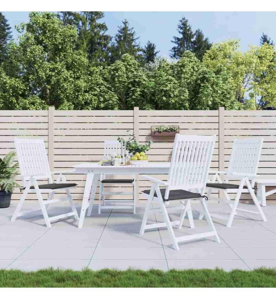 Gartenstuhl-Kissen 4 Stk. Anthrazit 40x40x3 cm Oxford-Gewebe