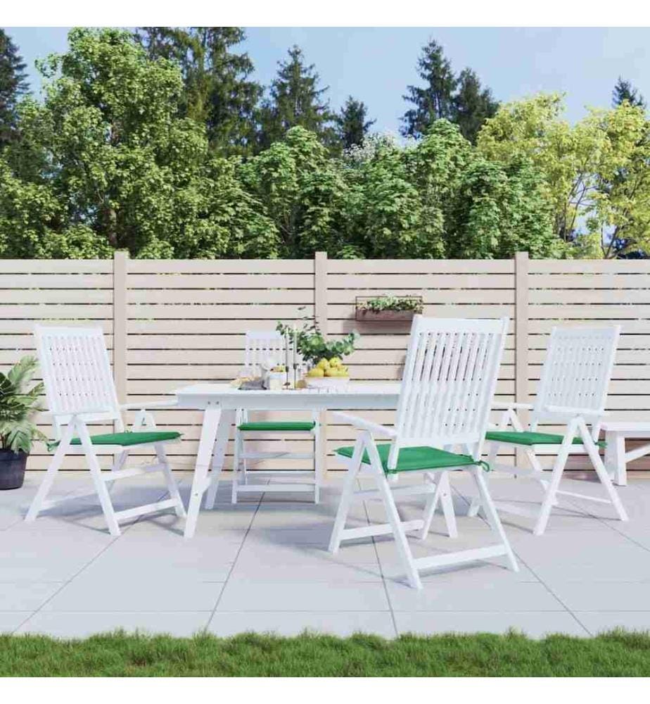Gartenstuhl-Kissen 4 Stk. Grün 40x40x3 cm Oxford-Gewebe