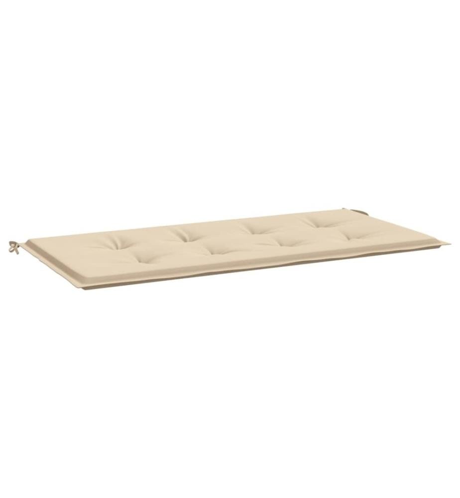 Gartenbank-Auflage Beige 100x50x3 cm Oxford-Gewebe