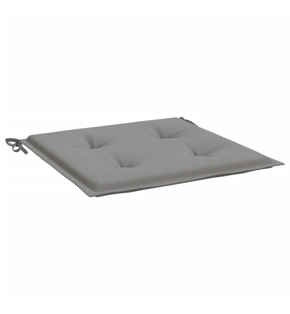 Gartenstuhl-Kissen 2 Stk. Grau 50x50x3 cm Oxford-Gewebe