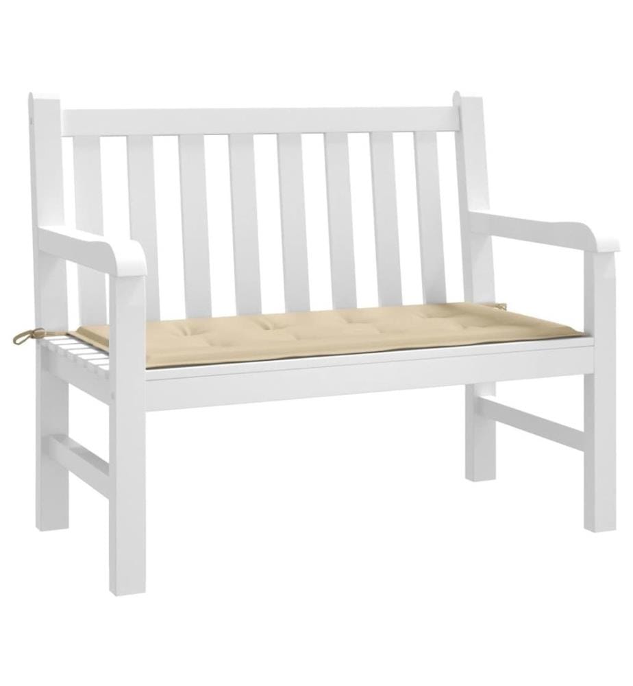 Gartenbank-Auflage Beige 120x50x3 cm Oxford-Gewebe