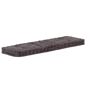 Palettenkissen Baumwolle 120×40×7 cm Anthrazit