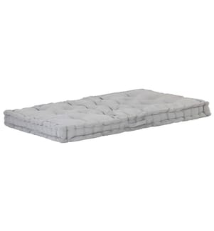 Palettenkissen Baumwolle 120×80×10 cm Grau