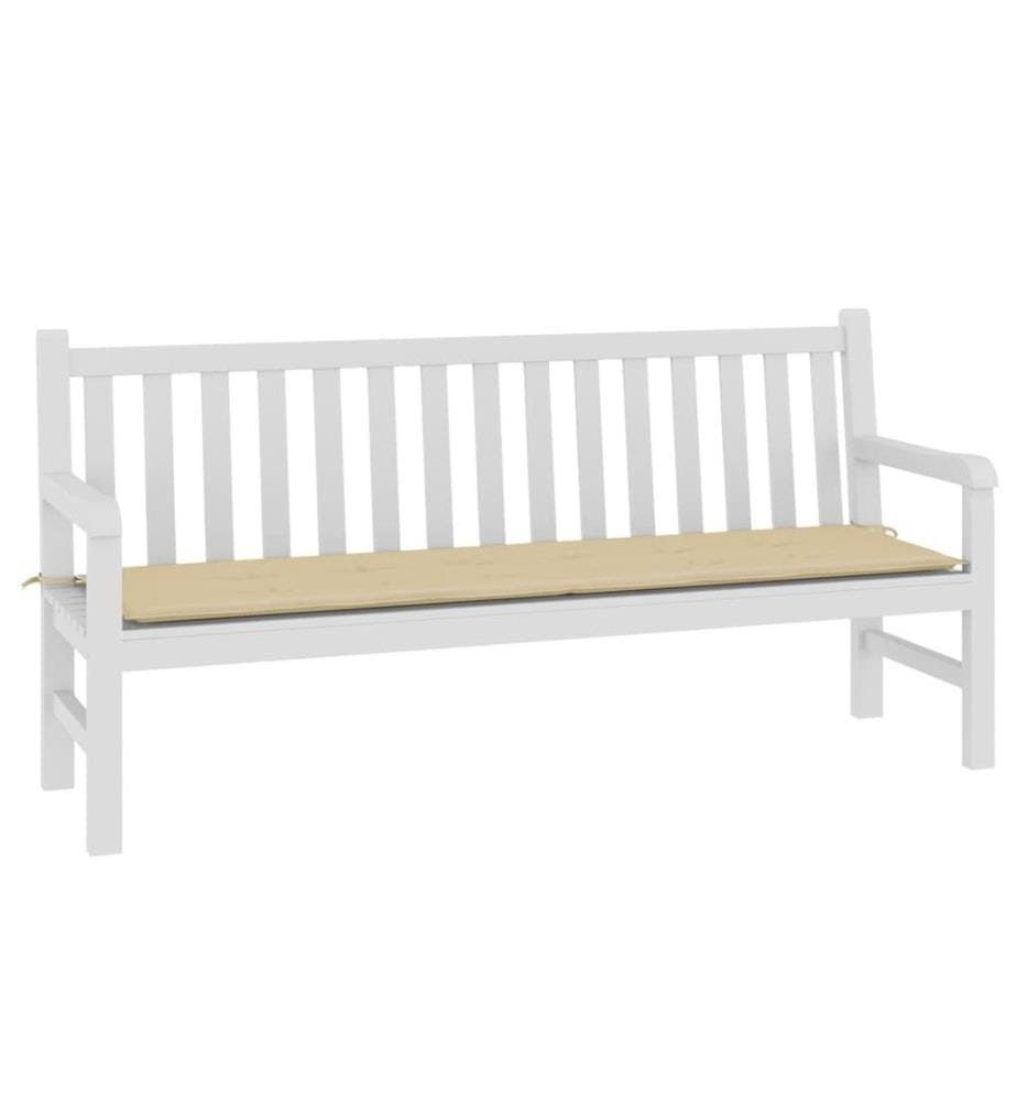 Gartenbank-Auflage Beige 180x50x3 cm Oxford-Gewebe