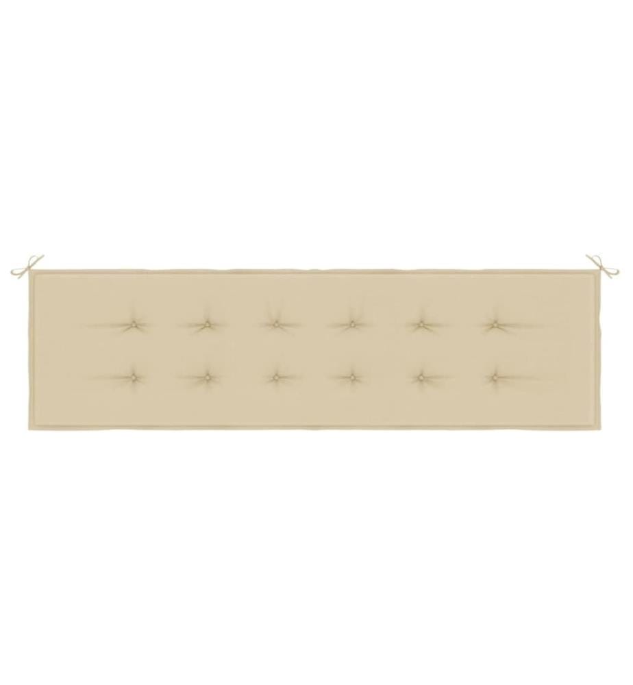 Gartenbank-Auflage Beige 180x50x3 cm Oxford-Gewebe