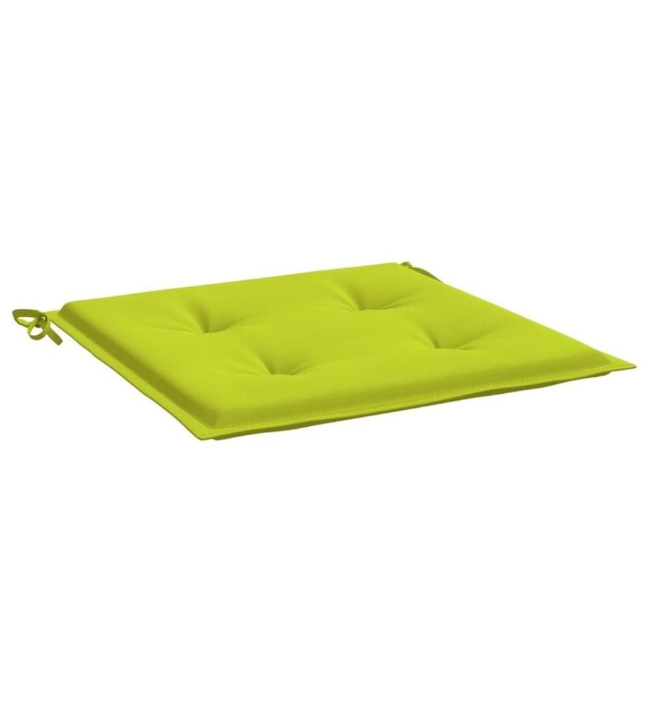 Gartenstuhl-Kissen 2 Stk. Hellgrün 40x40x3 cm Oxford-Gewebe