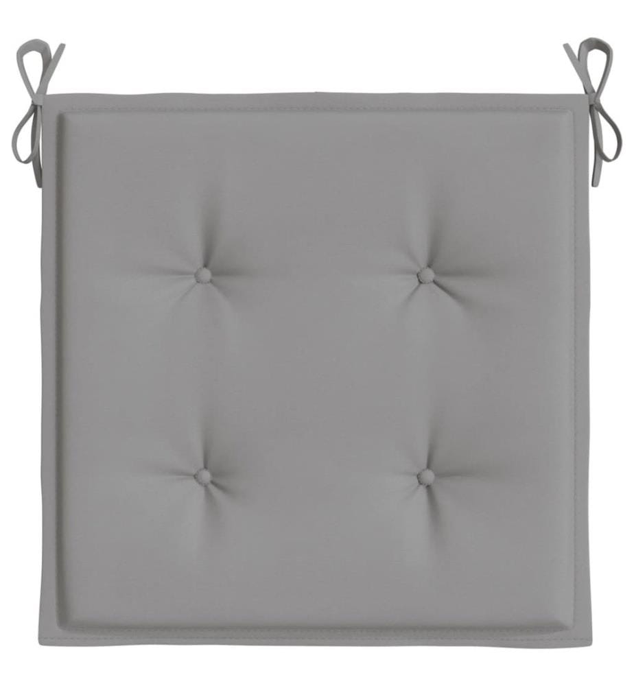 Gartenstuhl-Kissen 6 Stk. Grau 50x50x3 cm Oxford-Gewebe